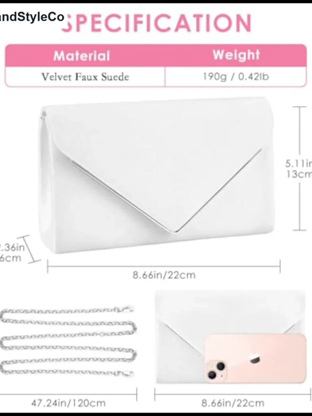 Faux Suede Envelope Clutch for Women Formal Wedding Party Prom Evening Bag